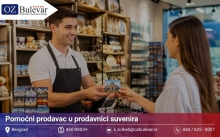 Pomoćni prodavac u prodavnici suvenira | Posao preko Omladinske zadruge Bulevar