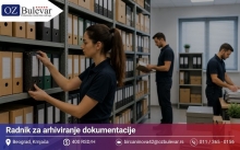 Radnik za arhiviranje dokumentacije | Posao preko Omladinske zadruge Bulevar