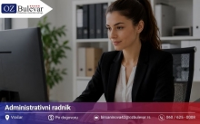 Administrativni radnik | Posao preko Omladinske zadruge Bulevar