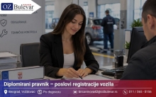 Diplomirani pravnik – poslovi registracije vozila | Posao preko Omladinske zadruge Bulevar