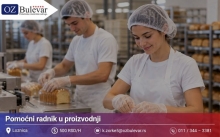 Pomoćni radnik u proizvodnji | Posao preko Omladinske zadruge Bulevar