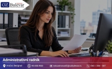 Administrativni radnik | Posao preko Omladinske zadruge Bulevar