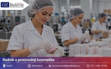 Radnik u proizvodnji kozmetike | Posao preko Omladinske zadruge Bulevar